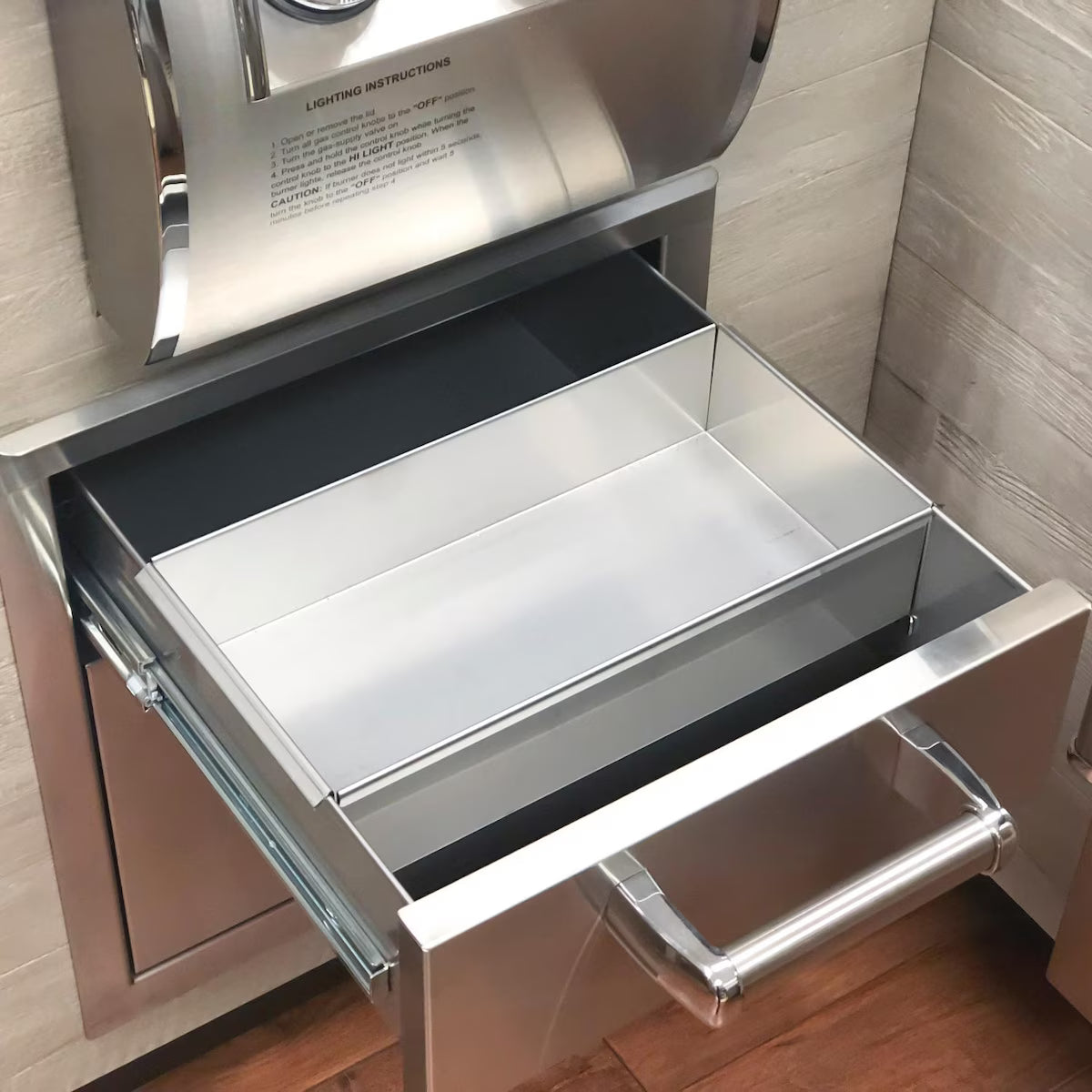 Fire Magic Premium Flush 17/20-Inch Pantry / Access Drawer Combo