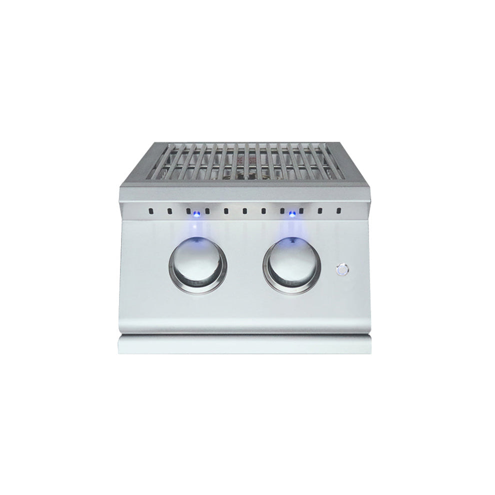 RCS - Side Burner Premier Double w/ LED Lights - RJCSSBL
