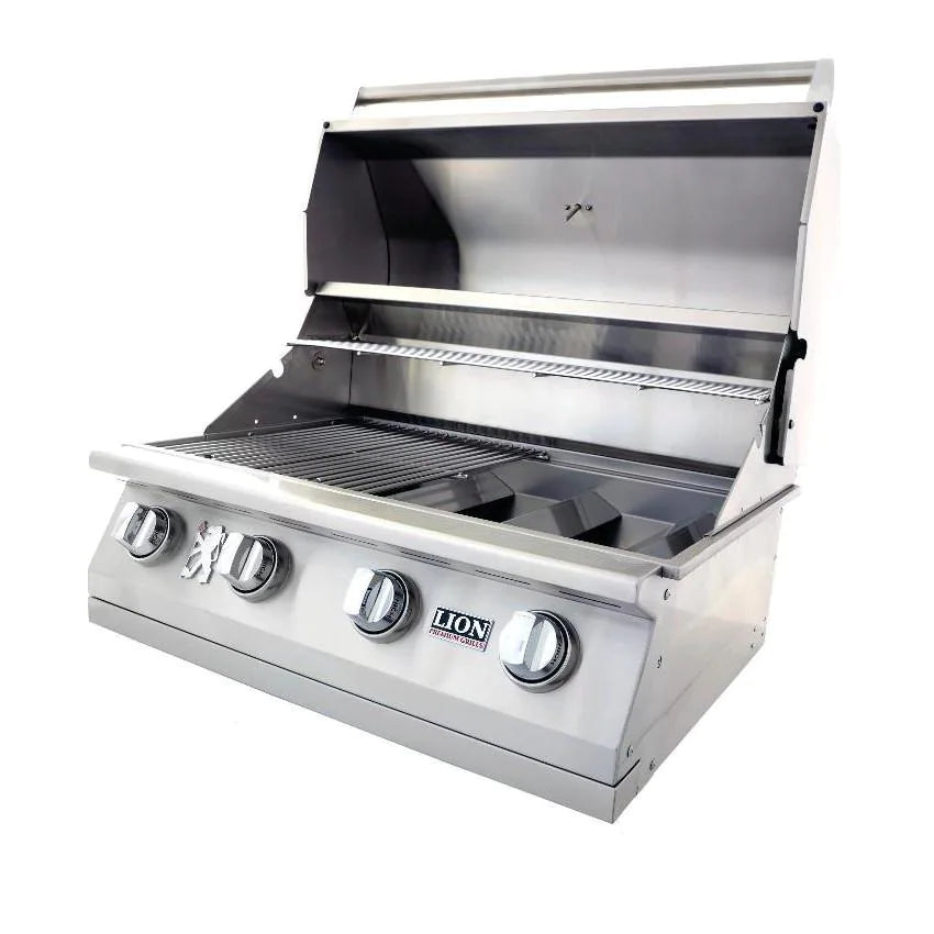 Lion L60000 32-Inch 4-Burner Stainless Steel Built-In Grill