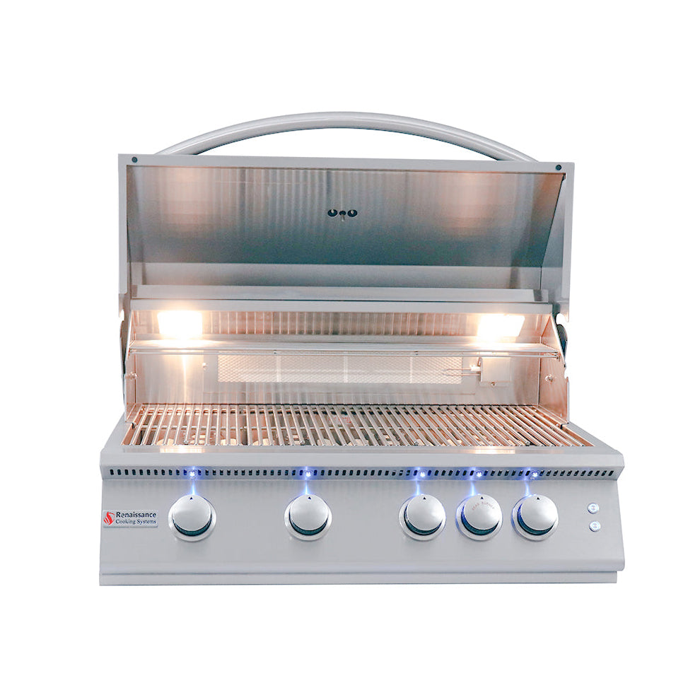 RCS - 32" Premier Built-In Grill w/ LED Lights - RJC32AL