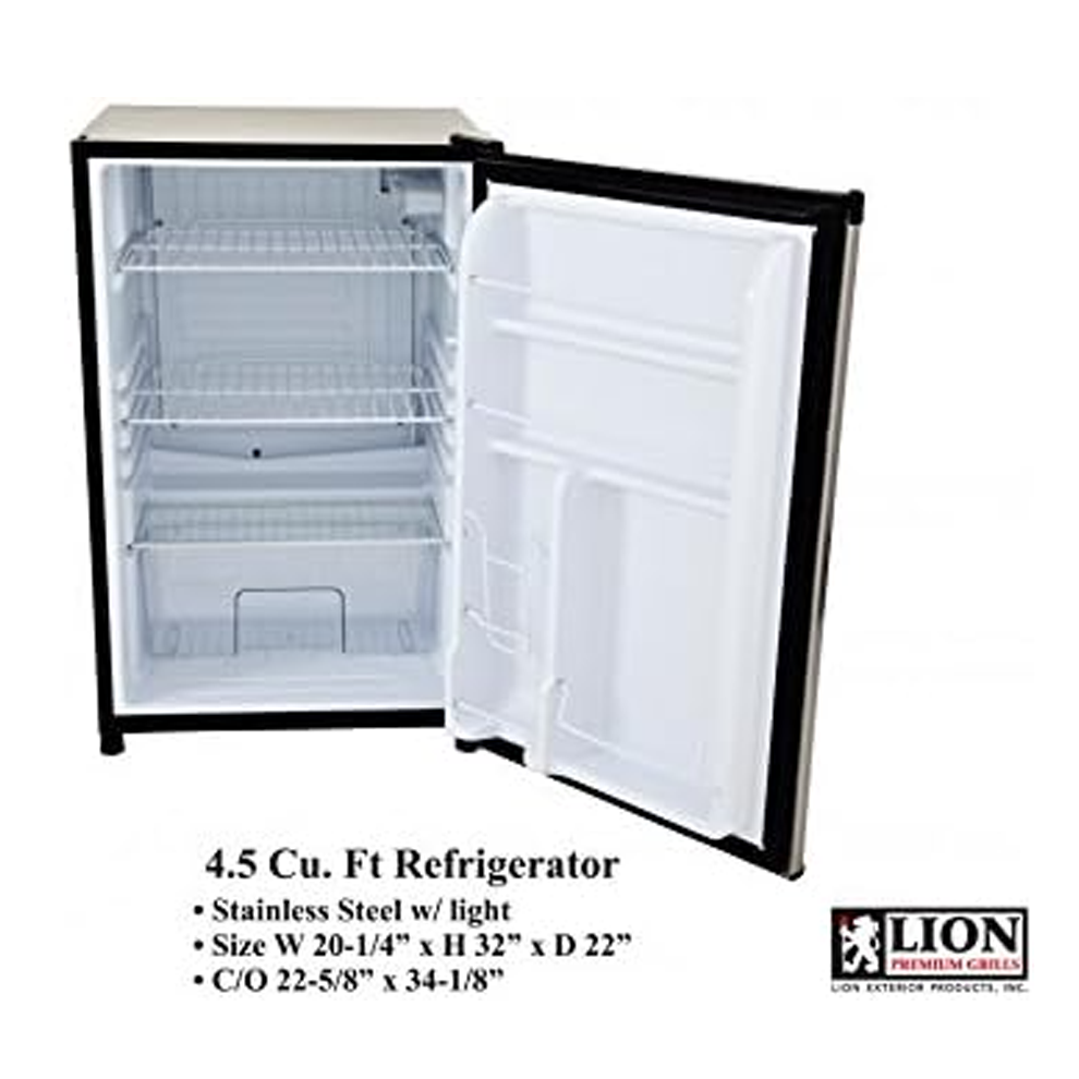 Lion Premium Grills Package 32-Inch Grill L75000 with Refrigerator and Door and Drawer Combo and Drop-In Sink with and 5 in 1 BBQ Tool Set - Package Deal