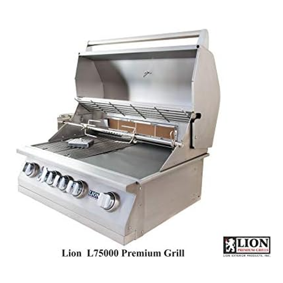 Lion Premium Grills Package 32-Inch Grill L75000 with Refrigerator and Door and Drawer Combo and Drop-In Sink with and 5 in 1 BBQ Tool Set - Package Deal