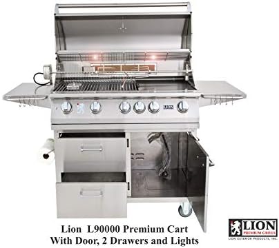 Lion Premium Grills 40-Inch Natural Gas Grill L90000 on Cart
