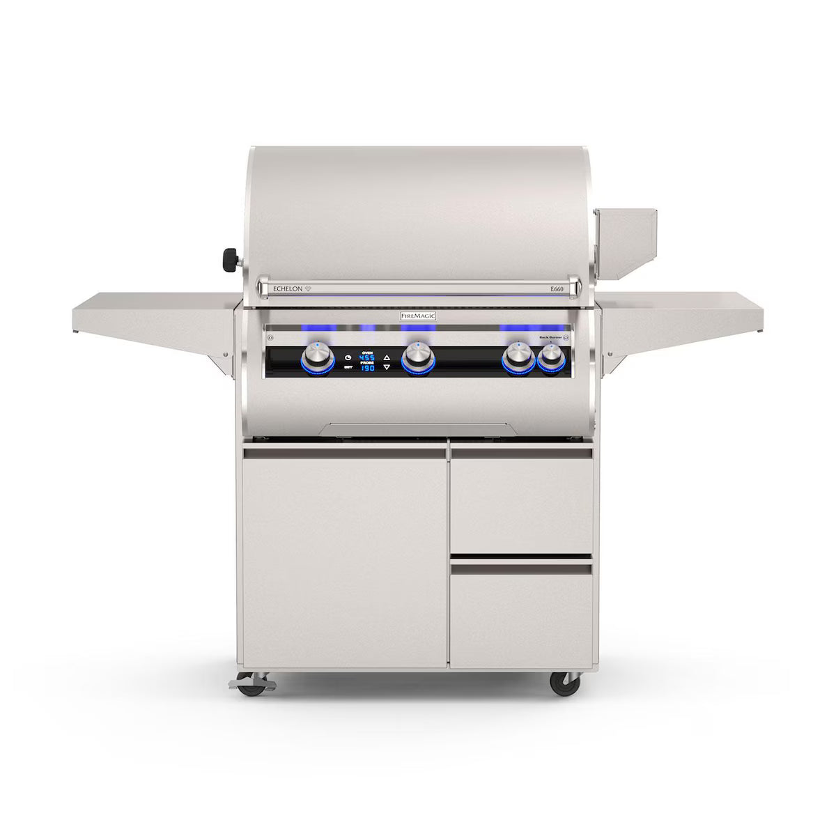 Fire Magic Echelon Diamond E660i 30-Inch Freestanding Propane/Natural Gas Grill w/ Rotisserie & Thermometer