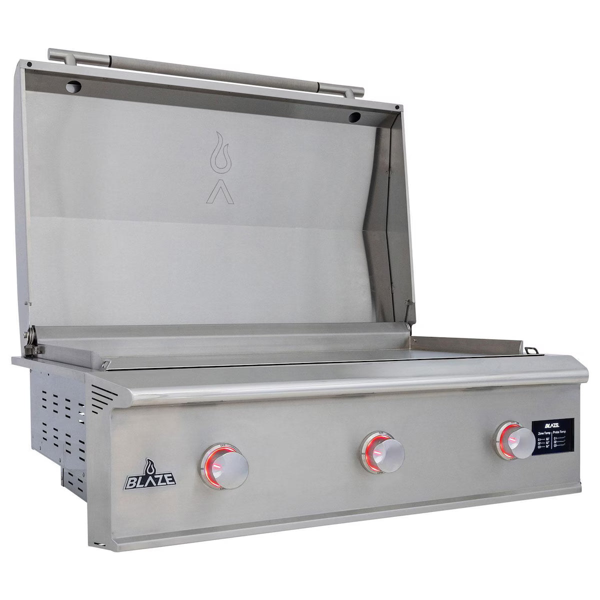 Blaze LTE PRO 40-Inch Built-in Propane Gas Griddle w/ Digital Temperature Screen & Lift-Assist Lid - BLZ-GRIDDLE40-LP