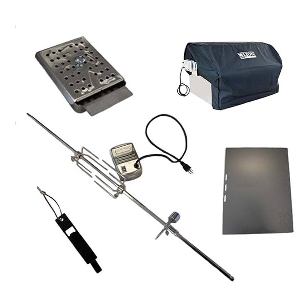 Lion Premium Grills Package 40-Inch Grill L90000 with Refrigerator and Door and Drawer Combo and Drop-In Sink with and 5 in 1 BBQ Tool Set - Package Deal