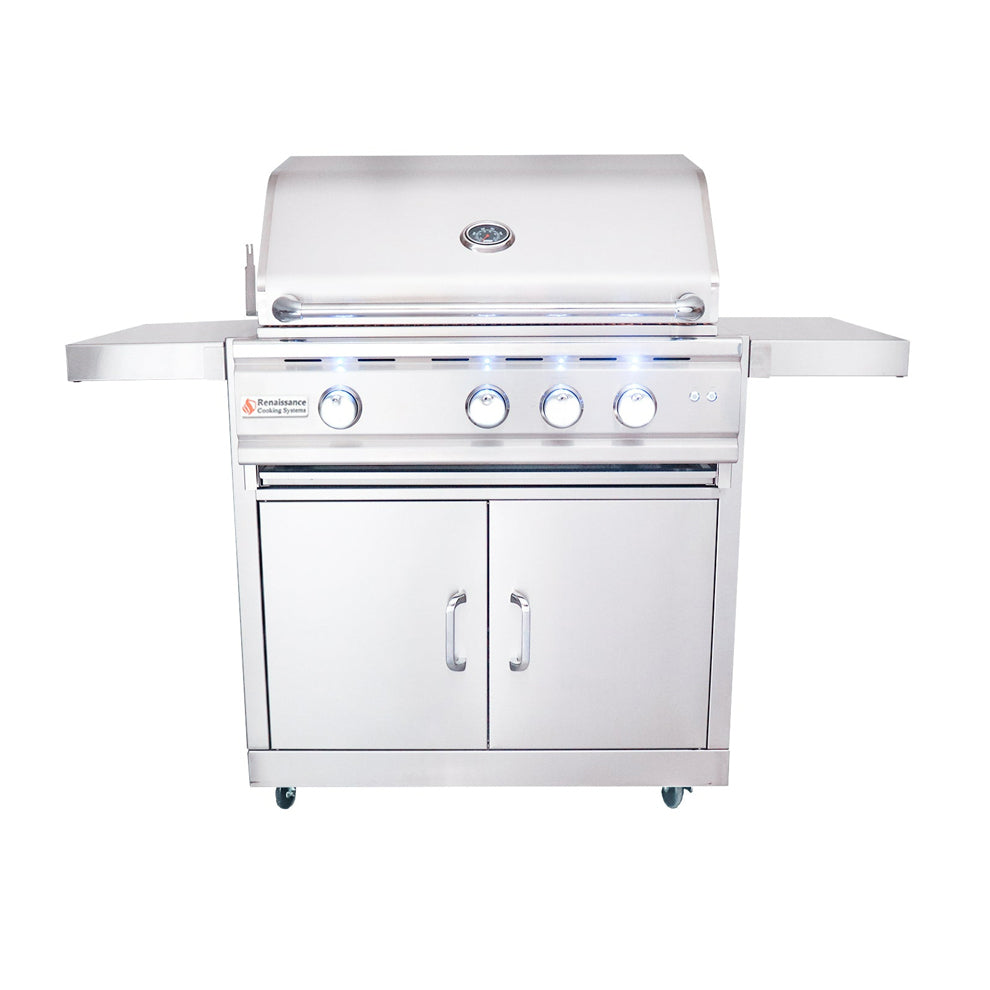 RCS - 30" Cutlass Pro Freestanding Grill - RON30B CK
