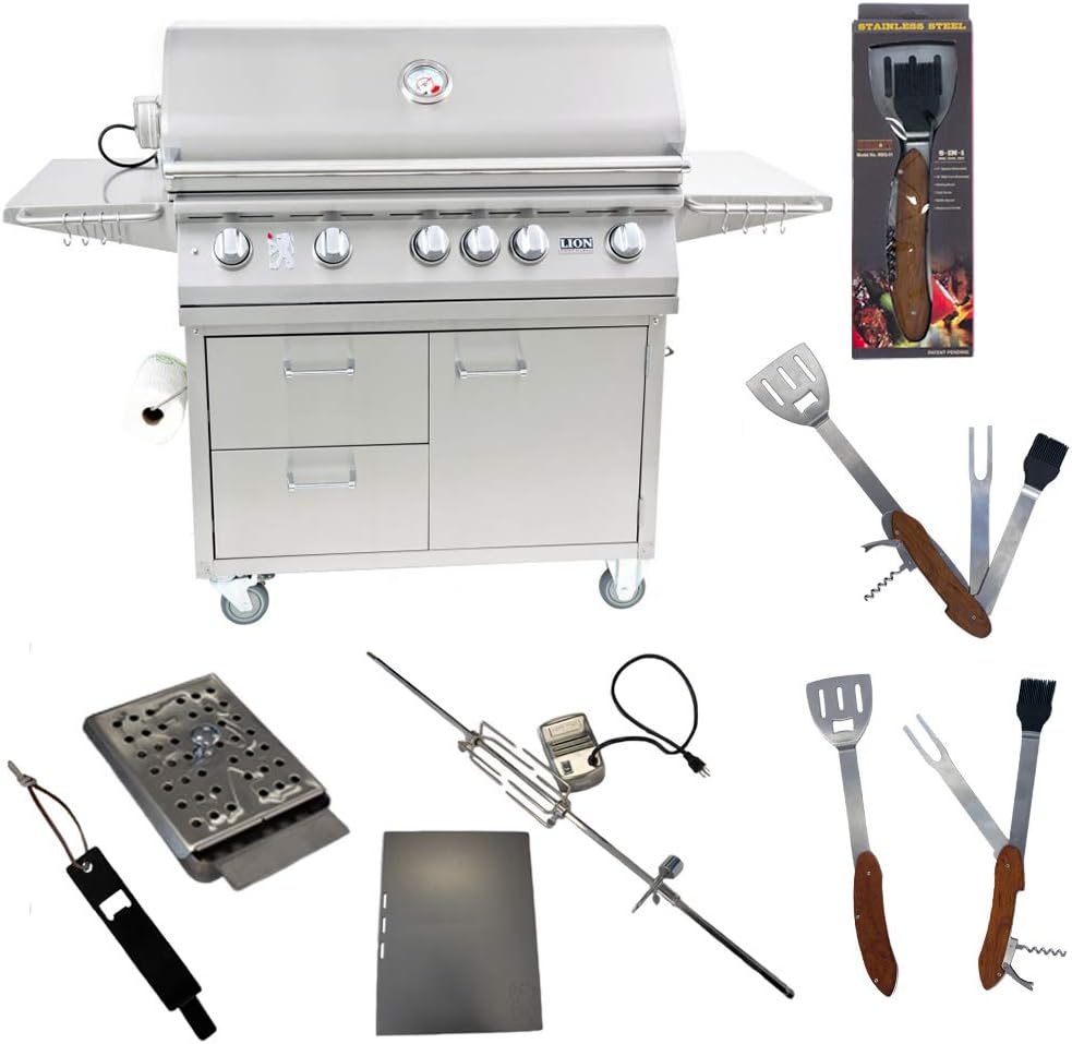 Lion Premium Grills 40-Inch Grill L90000 on Cart