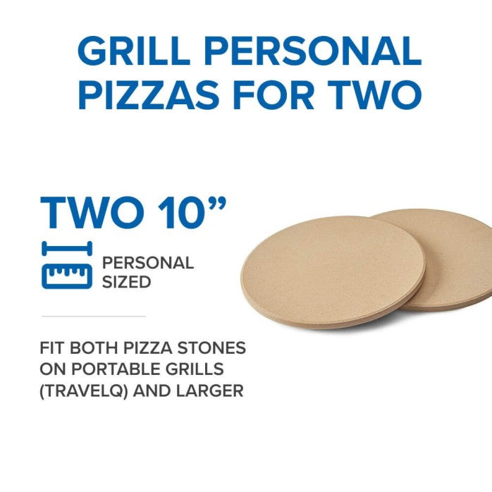 Napoleon - 10 Inch Personal Sized Pizza/Baking Stone Set and Baking Stone Set