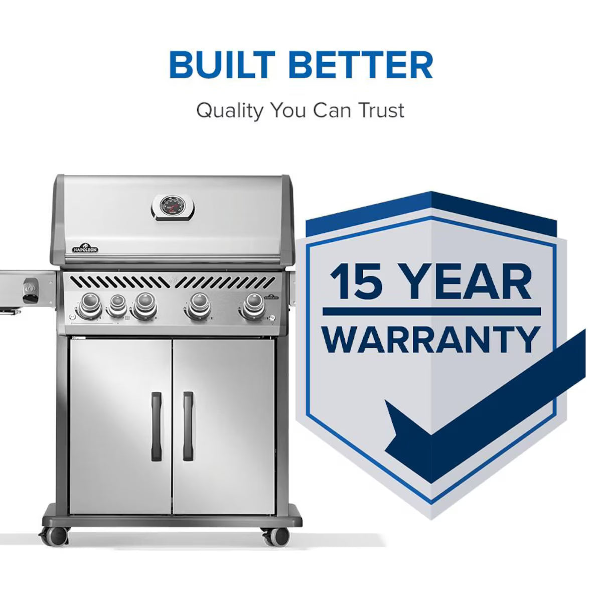 Napoleon Rogue PRO 525 4-Burner Propane Grill w/ Side Burner Rp525sibpss-2