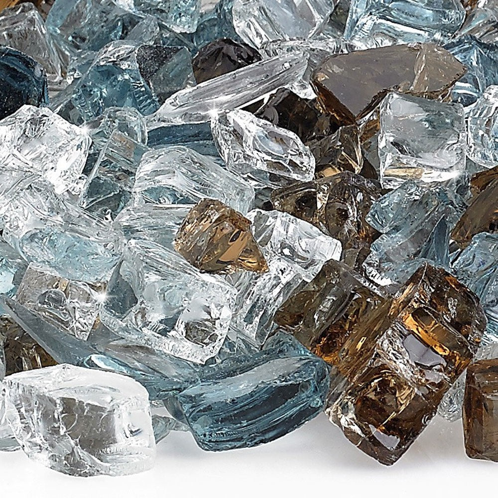 Amnerican Fire Glass - 1/2 " Bali Reflective, 10 lb. Jar Fire Glass