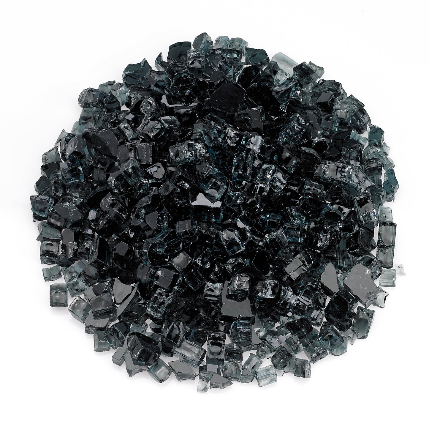 American Fire Glass - 1/2" Black, 10 lb. Jar Fire Glass