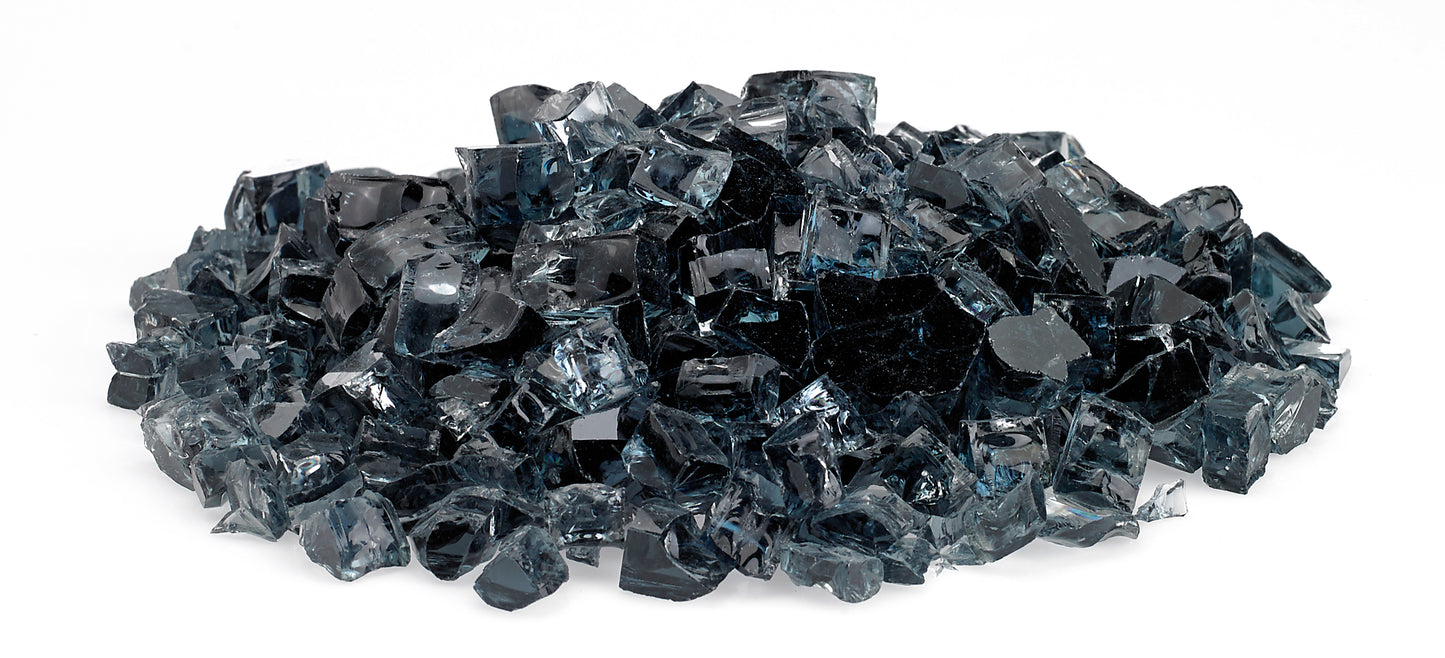 American Fire Glass - 1/2 Gray, 10 lb. Jar Fire Glass