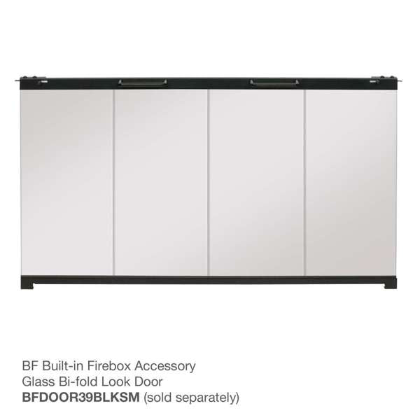 35in Glass Bi-fold Look Door for BF39STP and BF39DXP - BFDOOR39BLKSM