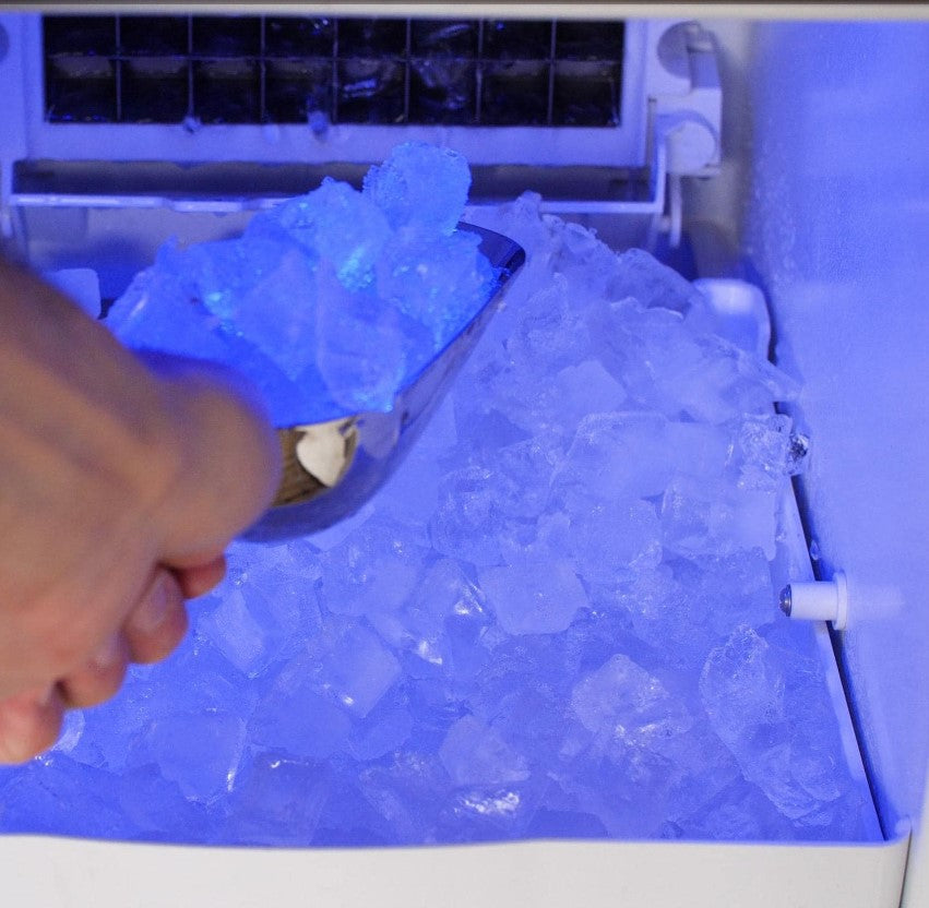 Blaze 50 Lb. 15-Inch Outdoor Rated Ice Maker w/ Gravity Drain - BLZ-ICEMKR-50GR