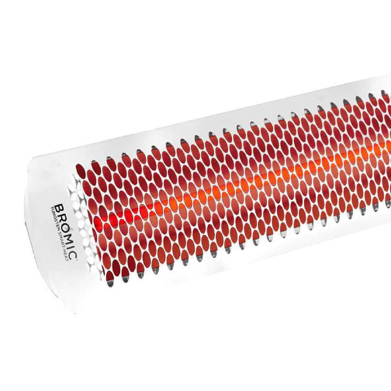 Bromic Heating Tungsten Smart-Heat 56-Inch 6000W Dual Element 240V Electric Infrared Patio Heater - White - BH0420013