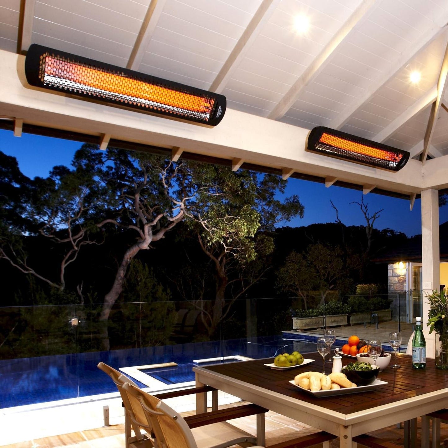 Bromic Heating Tungsten Smart-Heat 56-Inch 3000W Single Element 240V Electric Infrared Patio Heater - Black - BH0420031