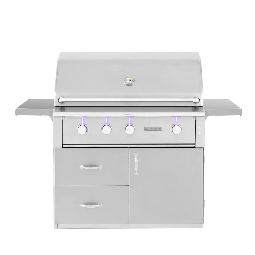 Summerset Alturi 42-Inch 3-Burner Freestanding Grill With Stainless Steel Burners & Rotisserie – ALT42T