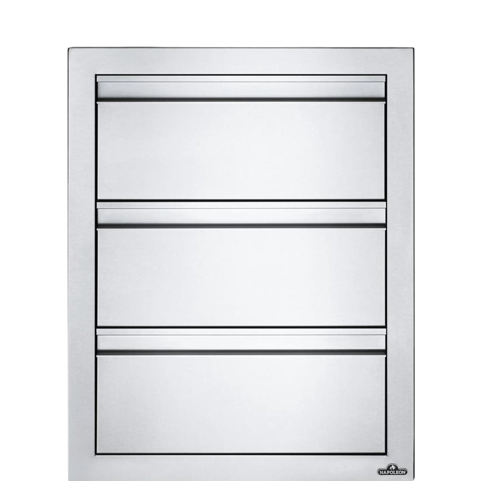 Napoleon 18-Inch Stainless Steel Triple Drawer - BI-1824-3DR
