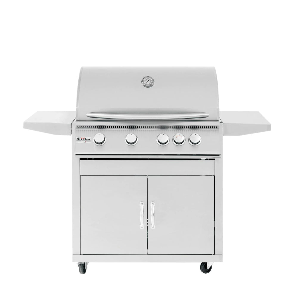 Summerset Sizzler 32-Inch 4-Burner Freestanding Gas Grill – SIZ32