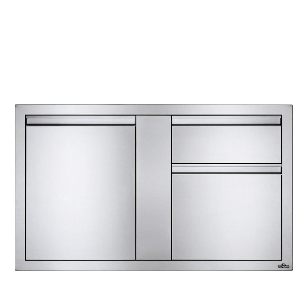 Napoleon 42-Inch Stainless Steel Large Single Door and Double Drawer - BI-4224-1D2DR