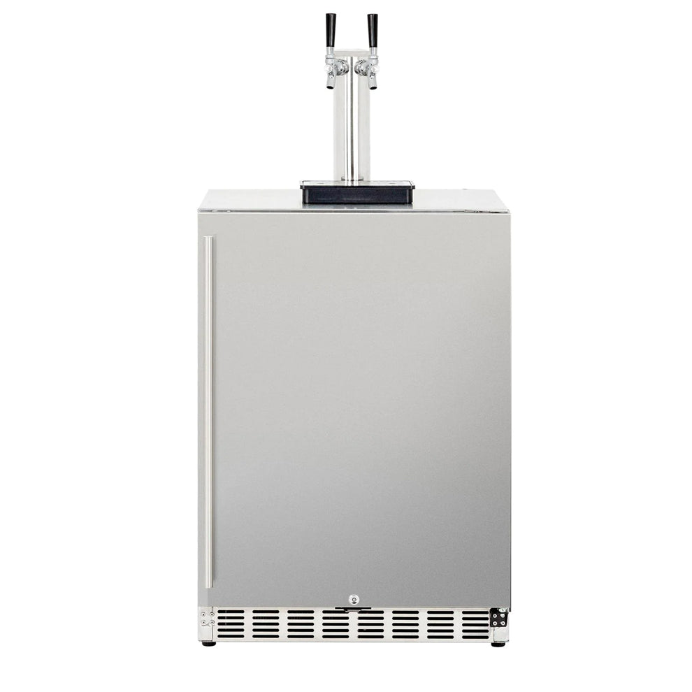Summerset – 24″ 6.6c Deluxe Outdoor Rated Kegerator Double Tower