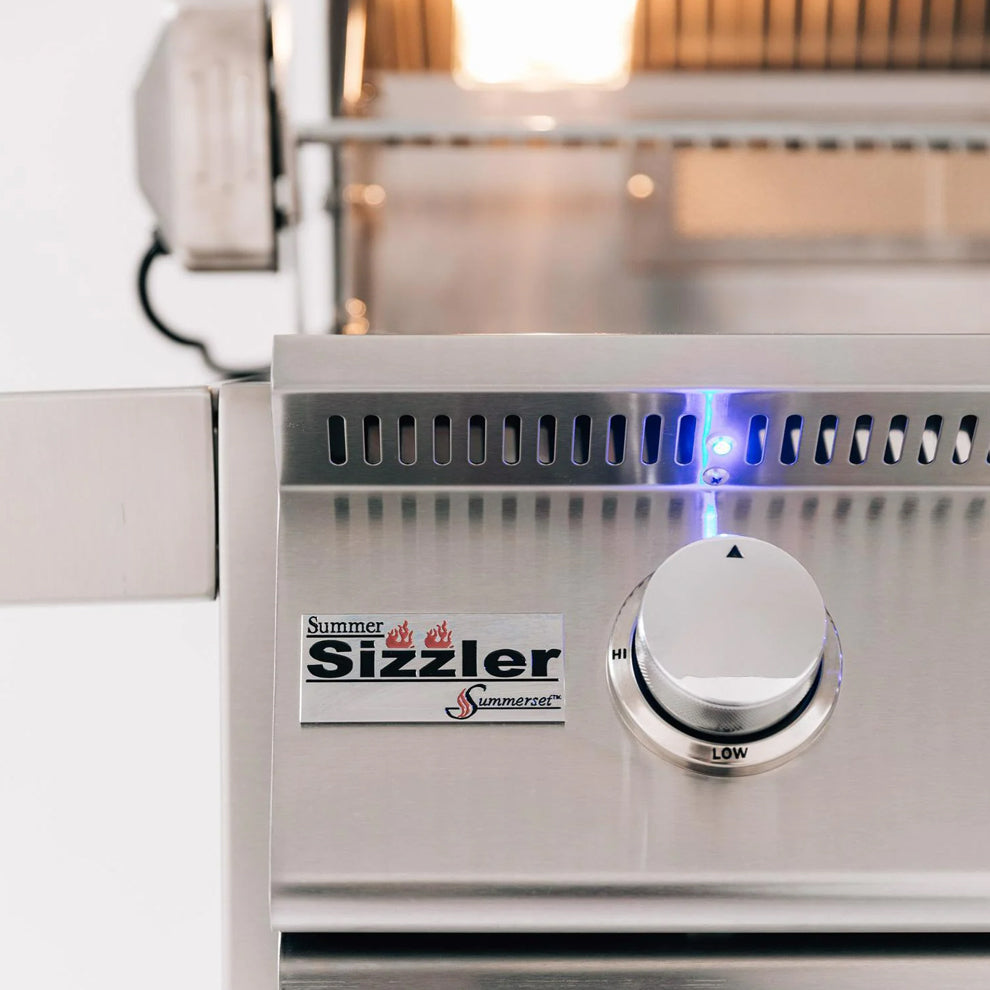Summerset Sizzler Pro 32-Inch 4-Burner Built-In Gas Grill With Rear Infrared Burner – SIZPRO32