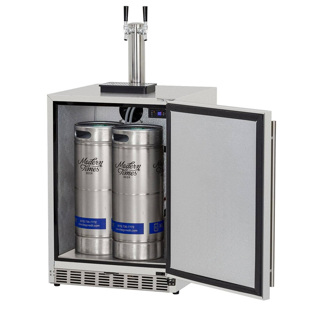 Summerset – 24″ 6.6c Deluxe Outdoor Rated Kegerator Double Tower