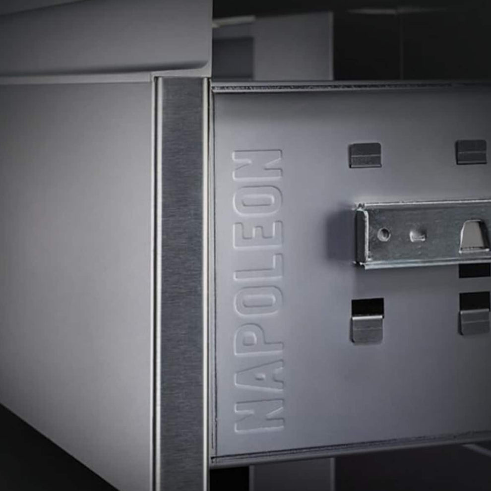 Napoleon 42-Inch Stainless Steel Large Single Door and Double Drawer - BI-4224-1D2DR