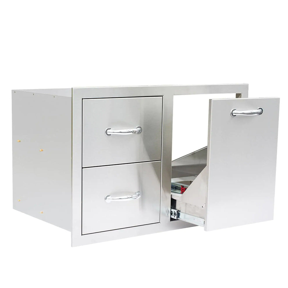 Summerset – 33″ 2-Drawer & Vented LP Tank Pullout Drawer Combo