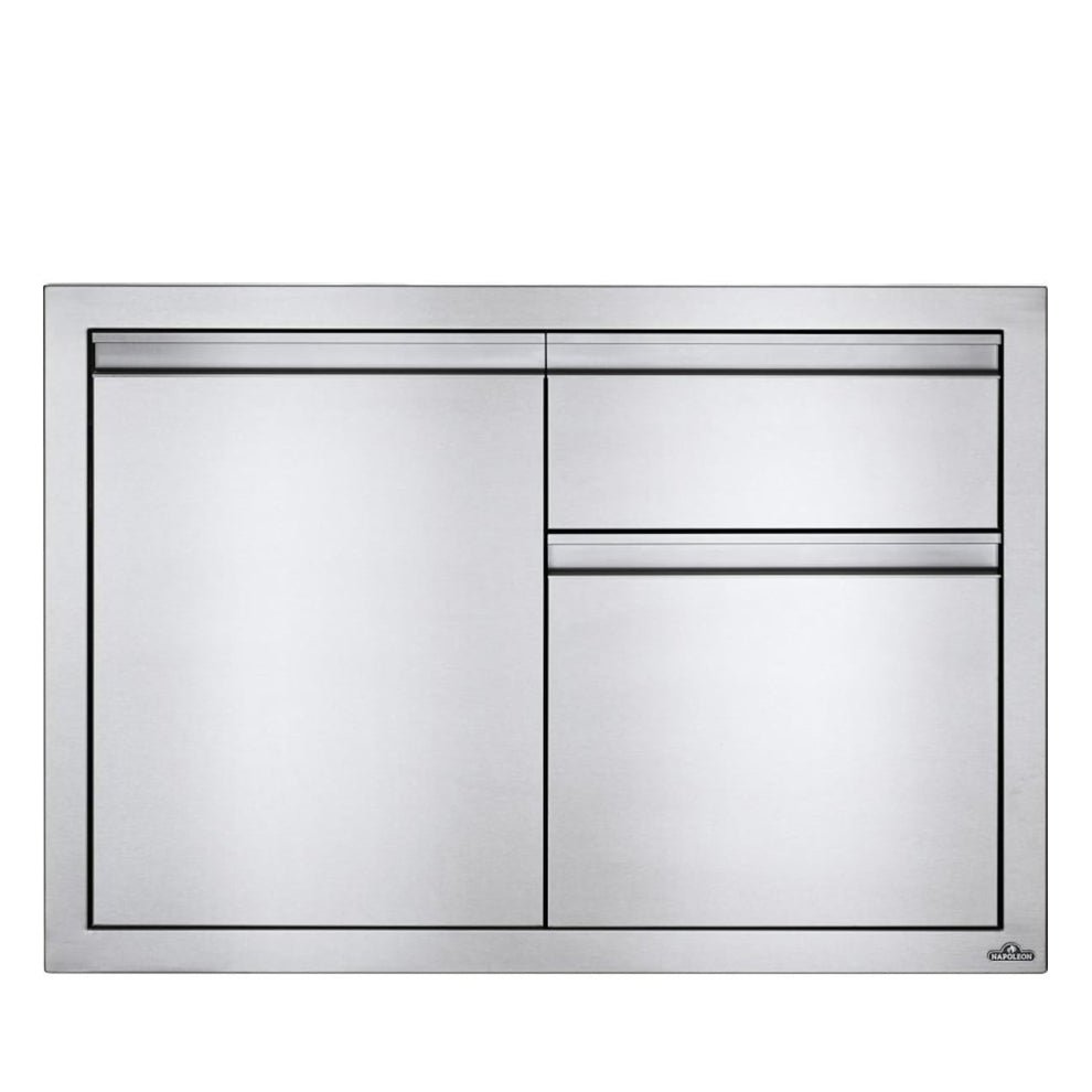 Napoleon 36-Inch Stainless Steel Single Door and Double Drawer - BI-3624-1D2DR