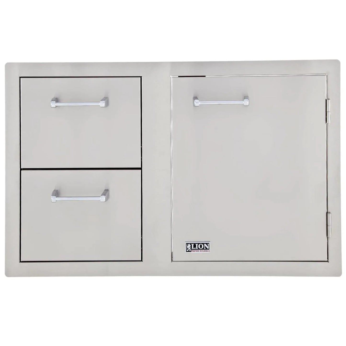 Lion Door Drawer Combo w/ Towel Rack 33" x 22"