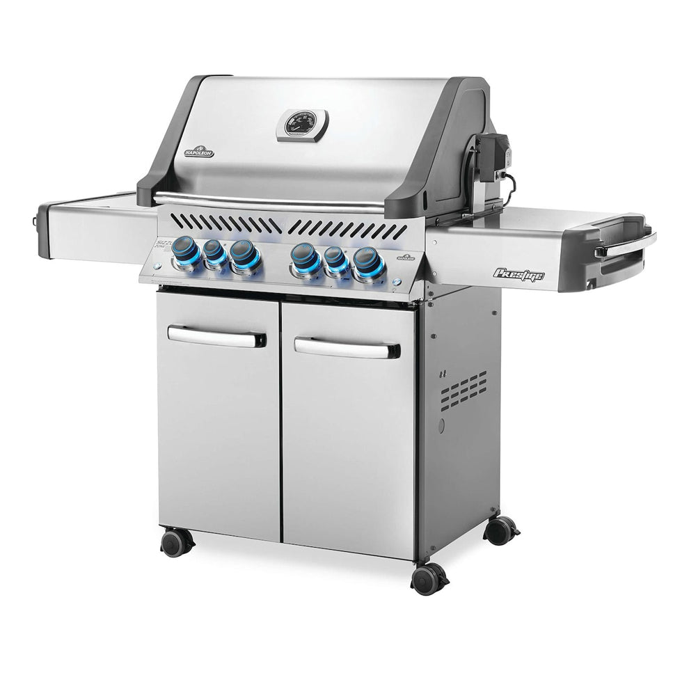Napoleon Prestige 500 Grill with Infrared Rear Burner and Infrared Side Burner and Rotisserie Kit - P500RSIBPSS-3