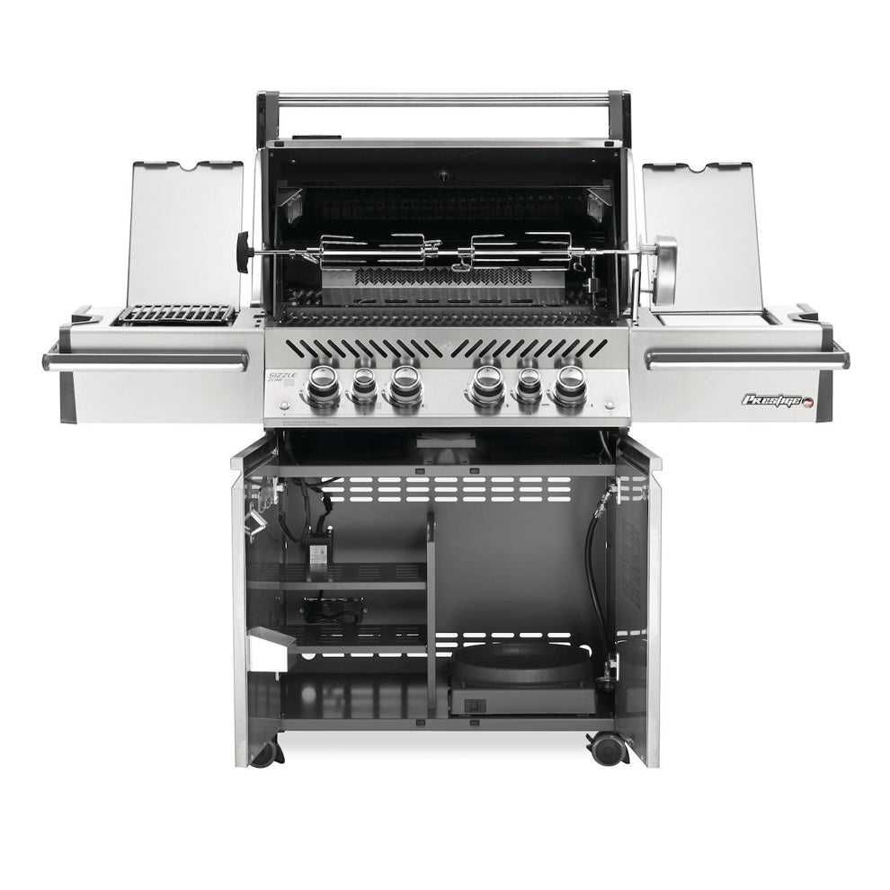 Napoleon Prestige PRO 500 Propane Grill with Infrared Rear and Side Burners and Rotisserie Kit - PRO500RSIBPSS-3