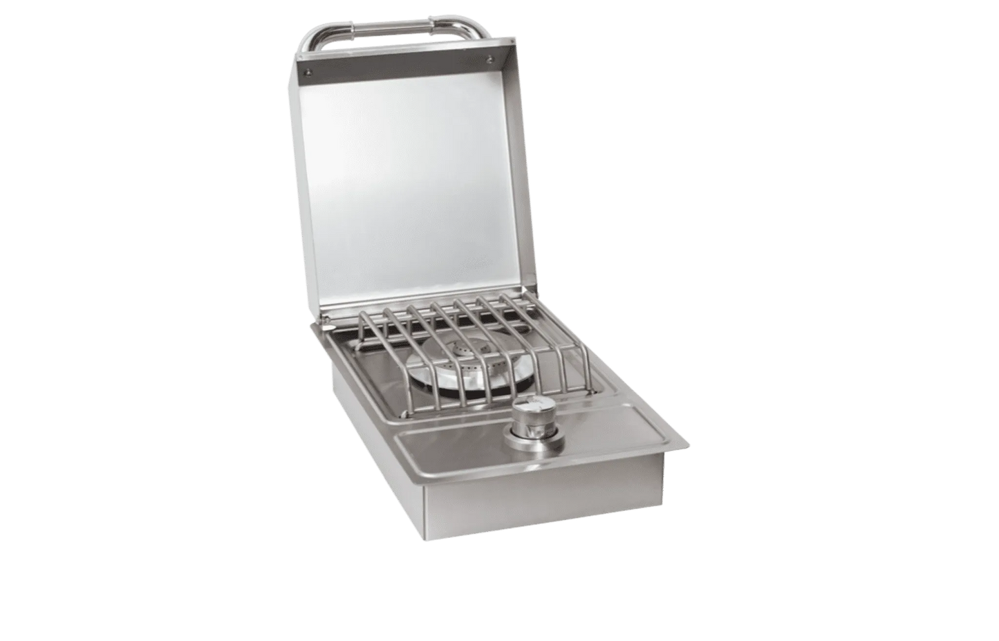 Bull Drop-In Single Side Burner W/ Stainless Steel Lid - SKU: 60008 (LP) / 60009 (NG)