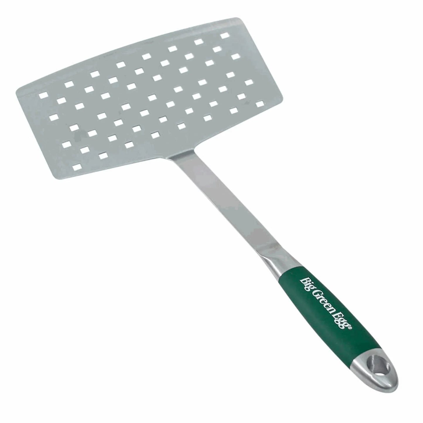 Wide Stainless Spatula with Green Handle 127426