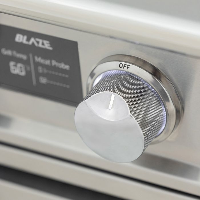 Blaze LTE PRO 40-Inch 5-Burner Built-in Natural Gas Grill w/ Digital Temperature Screen & Rear Infrared Burner - BLZ-5LTEPRO