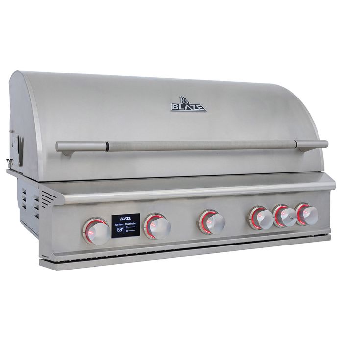 Blaze LTE PRO 40-Inch 5-Burner Built-in Natural Gas Grill w/ Digital Temperature Screen & Rear Infrared Burner - BLZ-5LTEPRO