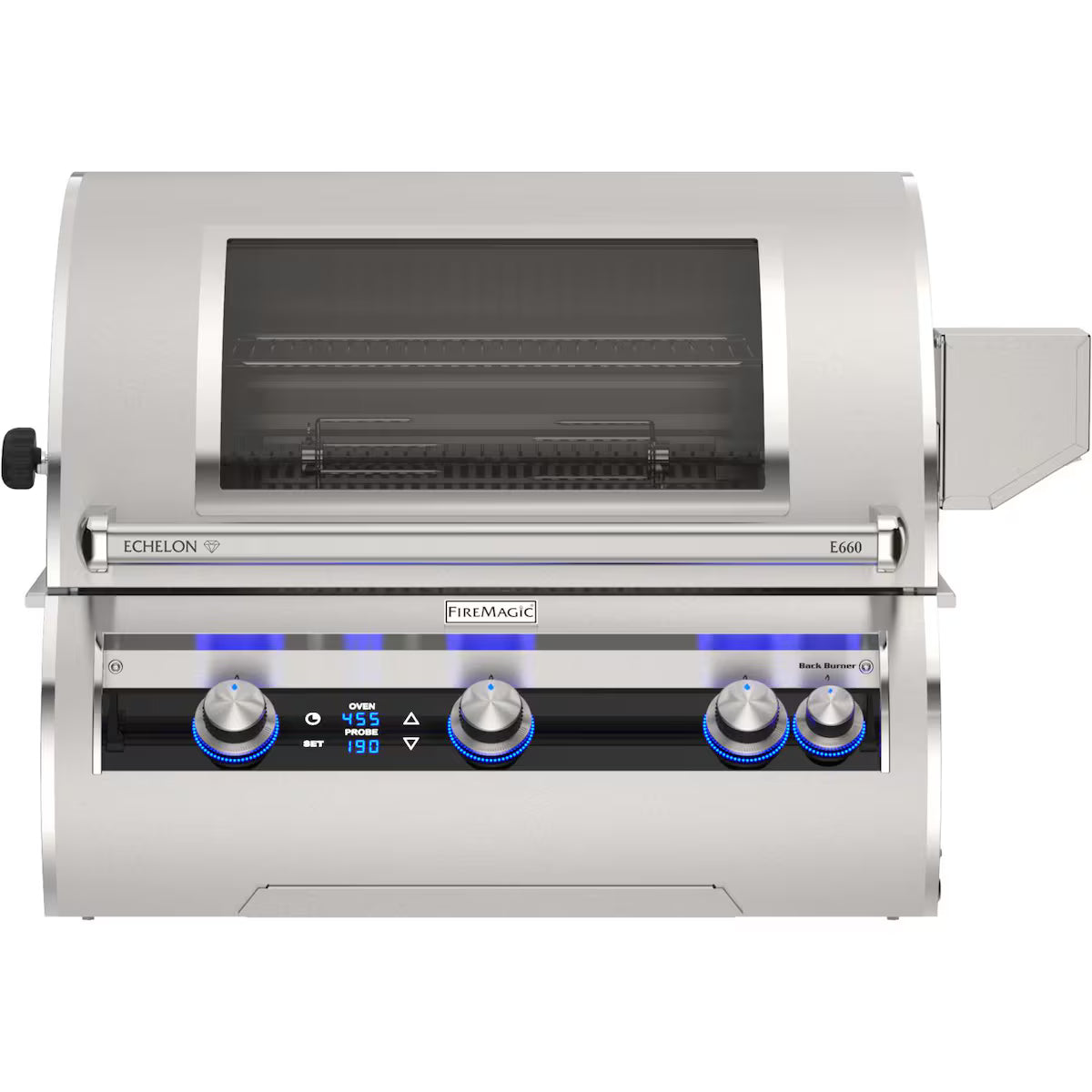 Fire Magic Echelon Diamond E660i 30-Inch Built-In Propane/Natural Gas Grill w/ Rotisserie, Magic Window & Thermometer