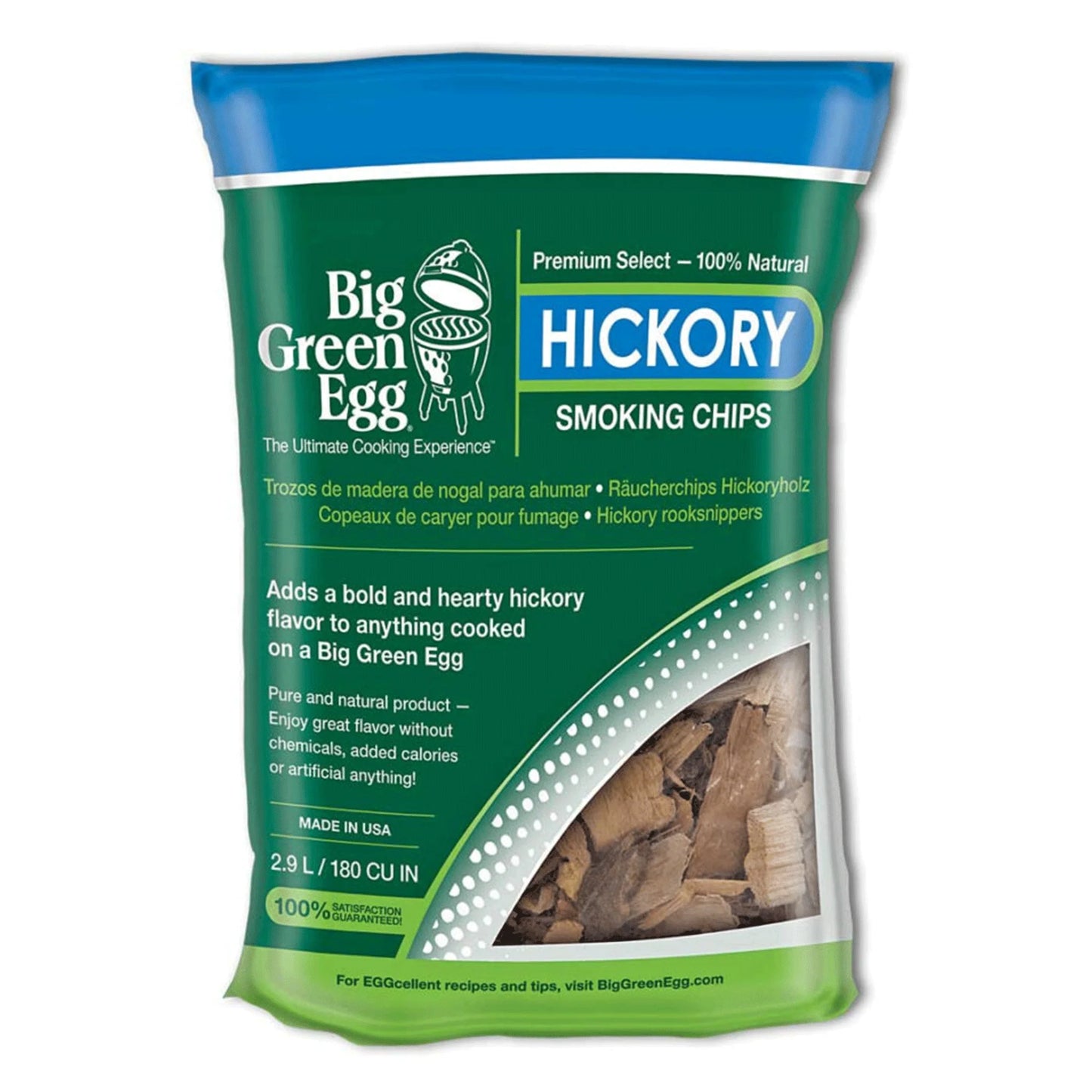 Premium Kiln Dried Hickory Wood Smoking Chips (2.9 L/180 cu in) 113986