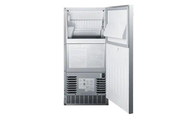Bull - Outdoor Rated Commercial Ice Maker 15" Stainless Steel, 62lbs