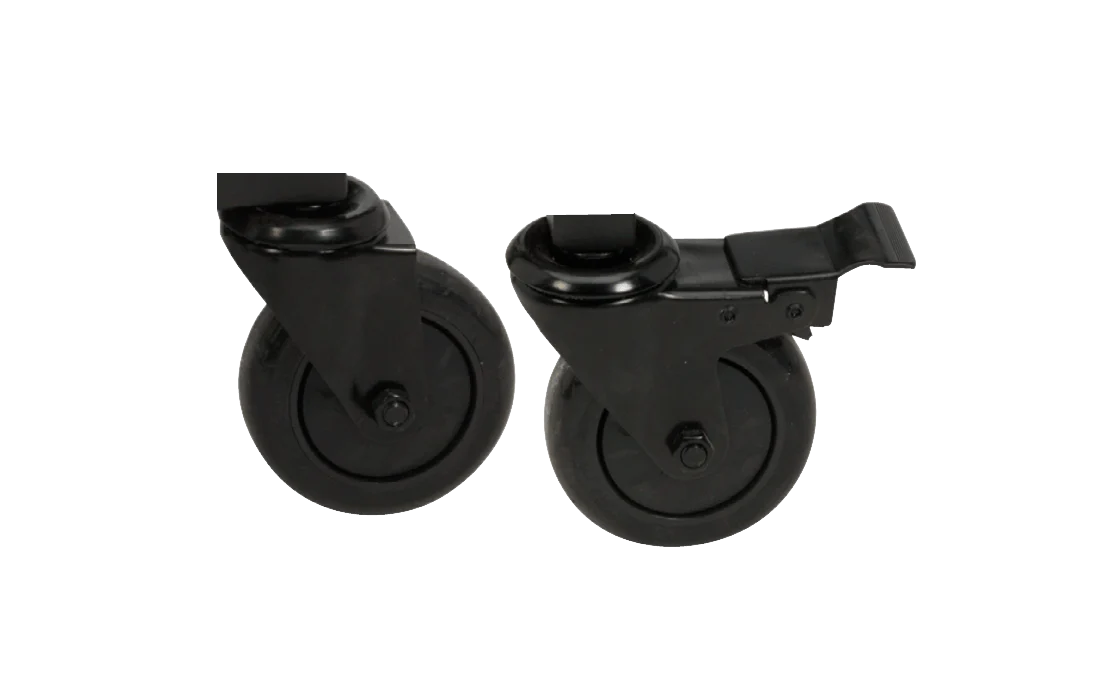 Caster Kit - (4 in/10 cm) 1 locking 1 non-locking for Modular Nests, Nests and Wood Tables 120410