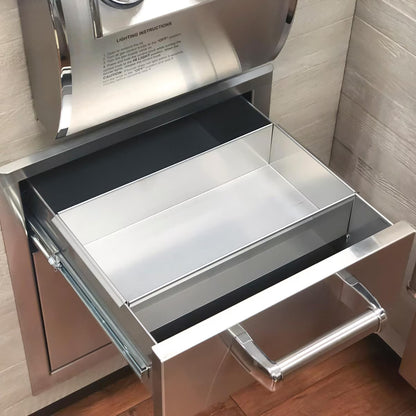 Fire Magic Premium Flush 17/20-Inch Pantry / Access Drawer Combo