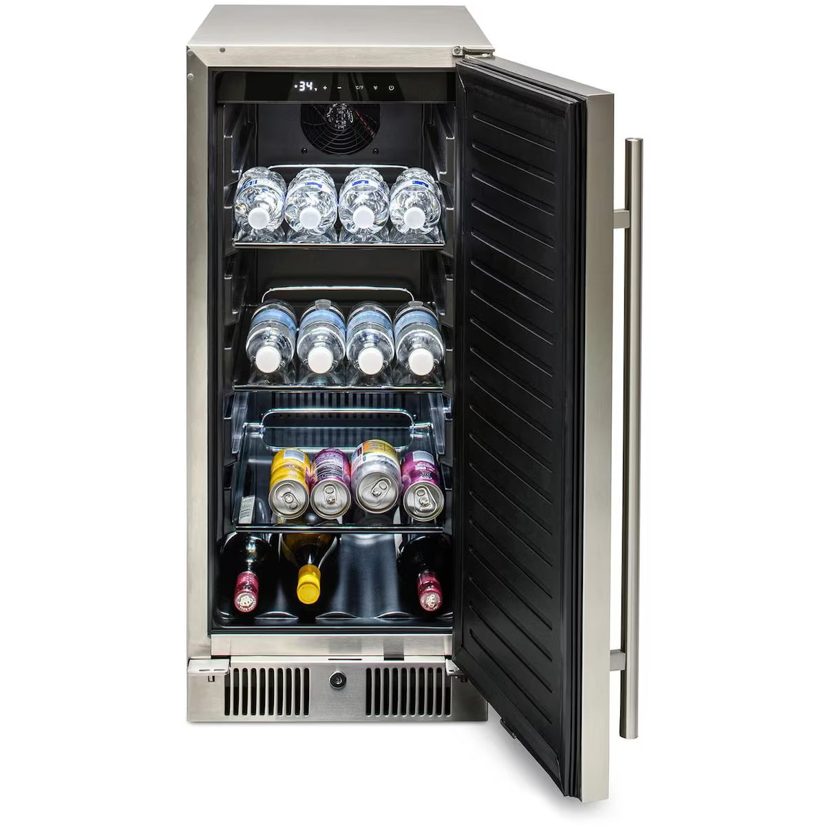 Blaze - 15-Inch 3.2 Cu. Ft. Outdoor Rated Compact Refrigerator - BLZ-SSRF-15