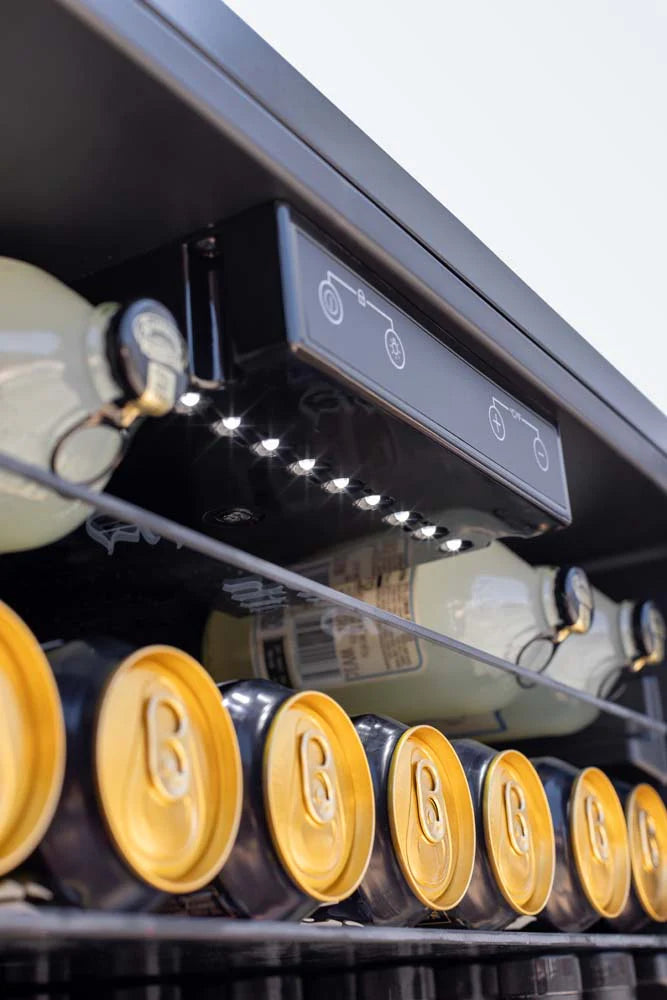 AMD 24" 5.1c Outdoor Rated Refrigerator with Glass Door and Glass Shelves - AMD-RFR-24G