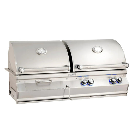 Fire Magic – Aurora 830i Gas & Charcoal Combo BBQ Grill.