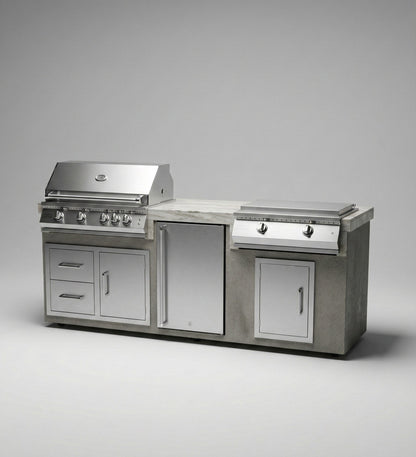 Kokomo 7' Griddle BBQ Island