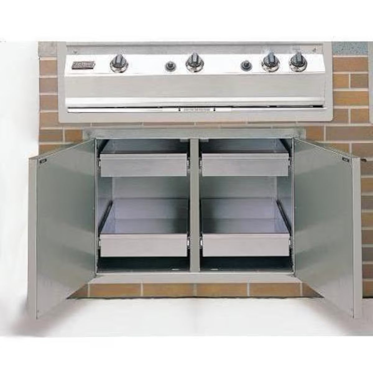 Fire Magic Select 30-Inch Double Access Door With Drawers And Propane Tank Storage