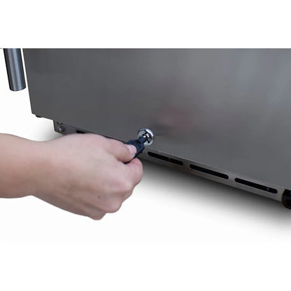AMD 15" Outdoor Rated Fridge with Glass Door - AMD-RFR-15G