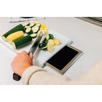 TrueFlame 14"x10" Trash Chute & Cutting Board with Lid - TF-TC-14-A